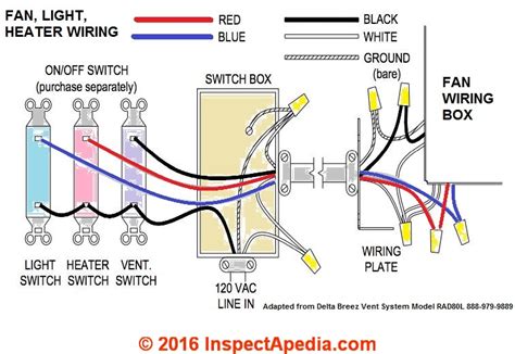 bathroom vent fan junction box|bath exhaust fan wiring diagram.